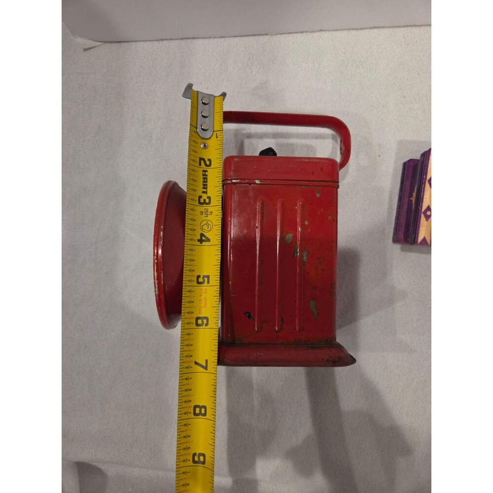 Vintage 1950s Olin No. 99 Red Metal Lantern Flashlight - As Is/Untested - Picture 9 of 11